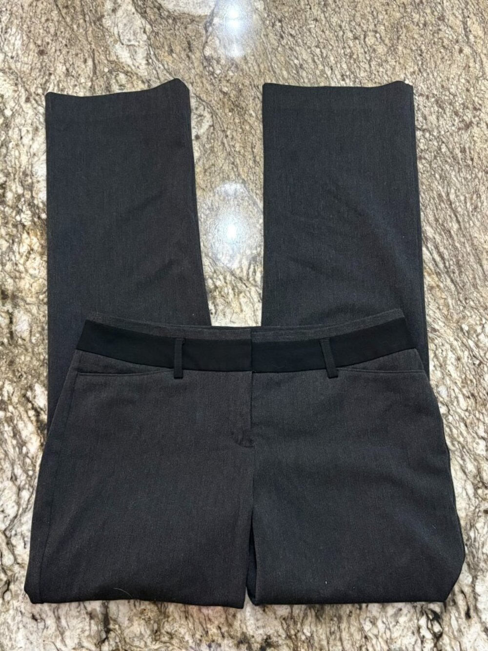 Y2K Express Editor Black Bootcut Dress Pants Office Siren Trousers 6R